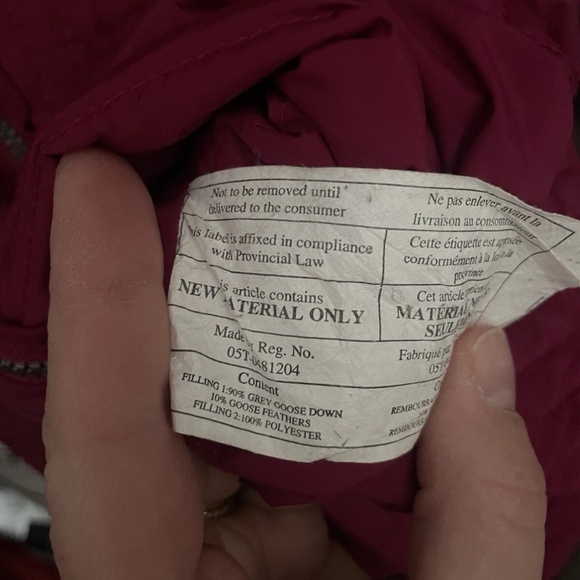 Lululemon Down Jacket Size 6 Puffy Hot Pink Ripened Raspberry Puffer - Picture 5 of 5